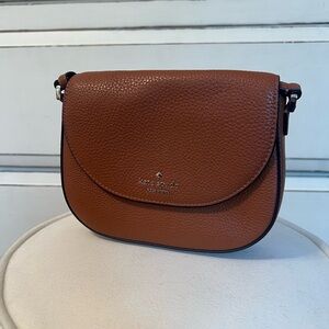 Kate Spade Tan Pebbled Leather Crossbody Bag